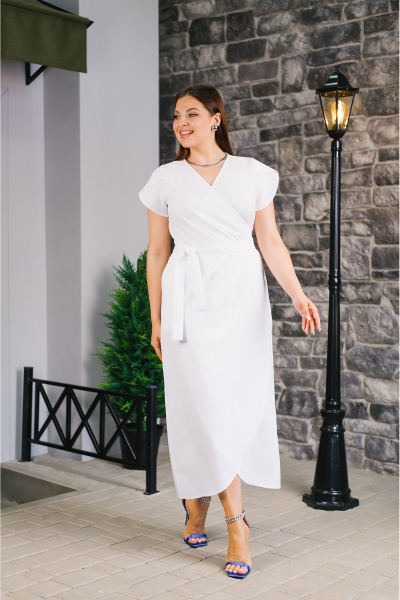 Платье MONA STYLE FASHION&DESIGN 21039 белый - фото 1
