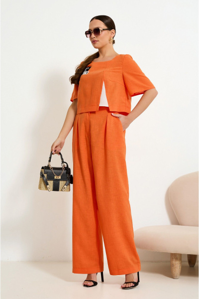 Блуза, брюки Lissana 4923 оранжевый - фото 3