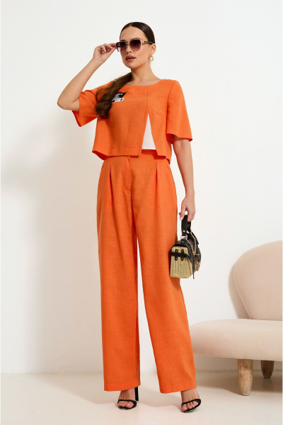 Блуза, брюки Lissana 4923 оранжевый - фото 1