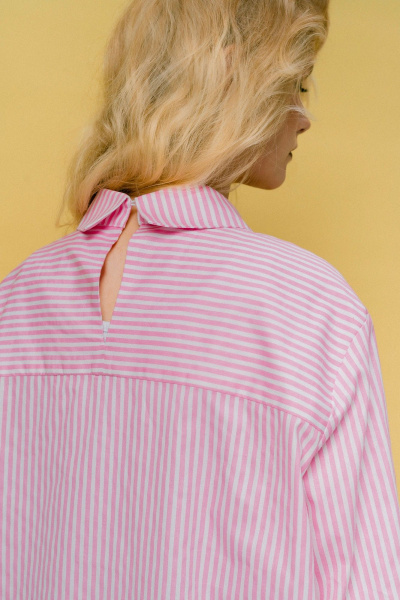 Блуза JRSy 2446 розовая_полоса - фото 5