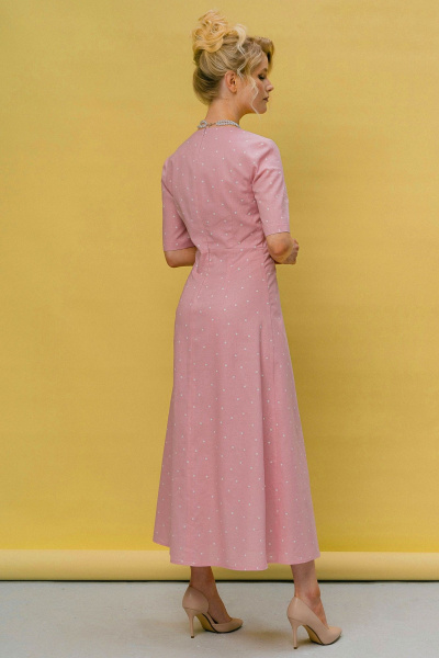 Платье JRSy 2450 розовый_горошек - фото 3