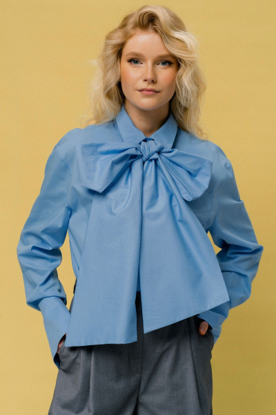 Блуза JRSy 2462 голубой - фото 3