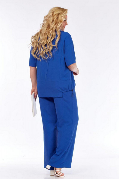 Блуза, брюки Милора-стиль 1218 синий - фото 2