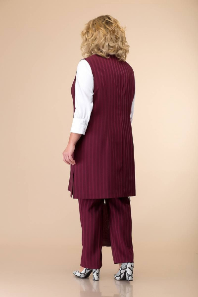 Блуза, брюки, жилет Romanovich Style 3-1759 бордо - фото 2