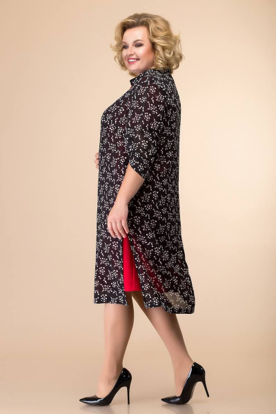 Кардиган, платье Romanovich Style 3-2046 черный/красный - фото 2