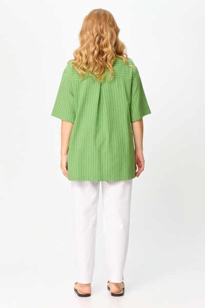 Блуза, брюки Laikony L-002 зеленый_белый - фото 5