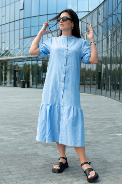 Платье Nati Brend 003 голубой - фото 3
