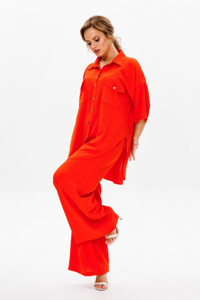Блуза, брюки Mubliz 182 оранж - фото 15