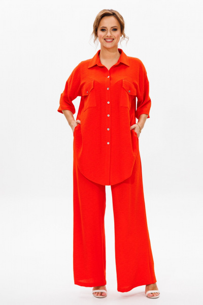 Блуза, брюки Mubliz 182 оранж - фото 12