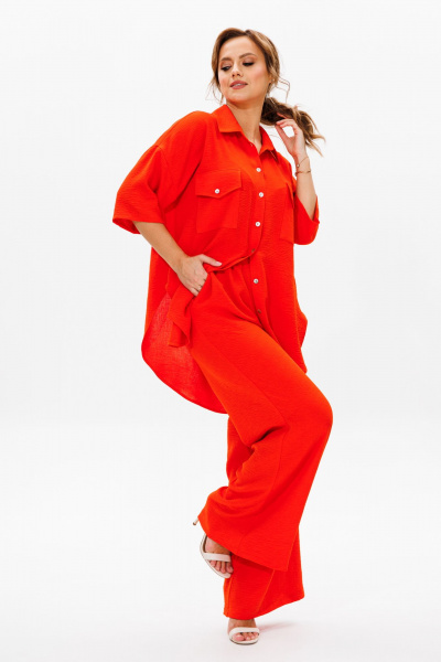Блуза, брюки Mubliz 182 оранж - фото 8