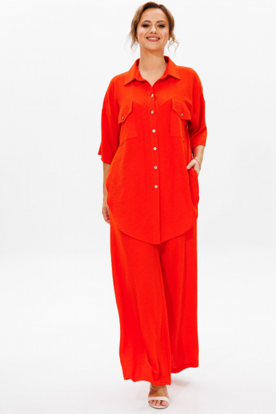 Блуза, брюки Mubliz 182 оранж - фото 4