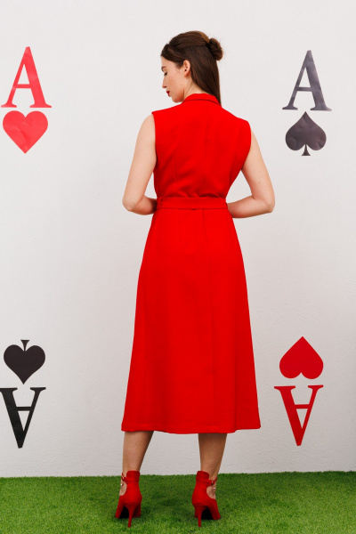 Платье NikVa 490-3 красный - фото 5