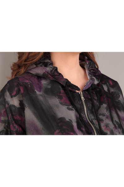 Куртка Диомант 1201 серо-фиолетовый - фото 3