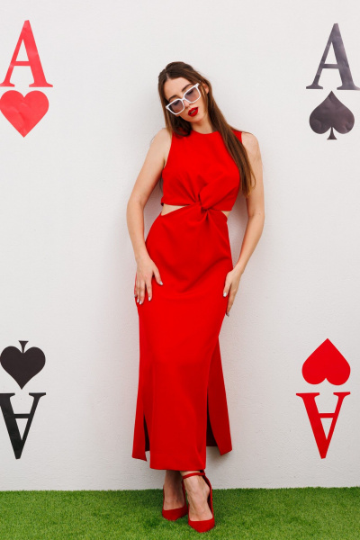 Платье NikVa 551-1 красный - фото 3