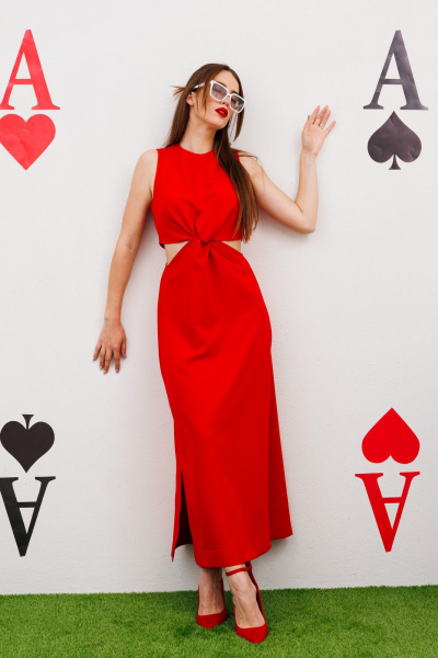 Платье NikVa 551-1 красный - фото 2