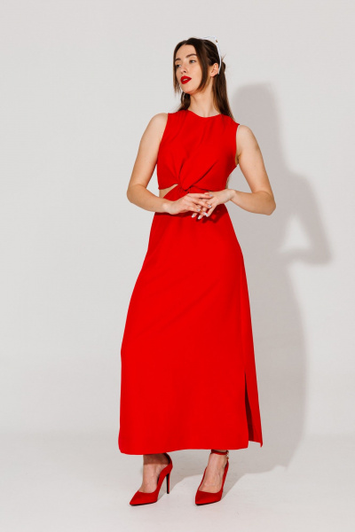 Платье NikVa 551-1 красный - фото 1