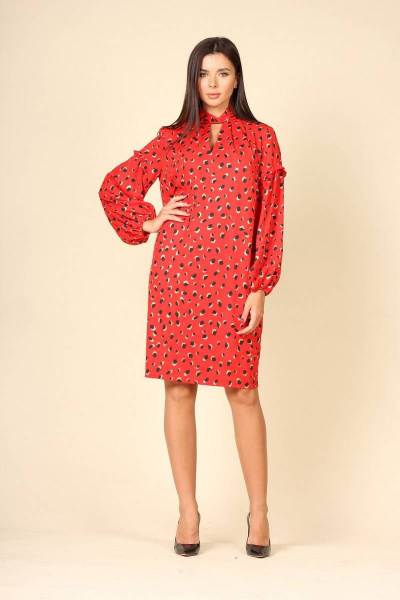 Платье Faufilure С1021-1 красный - фото 5