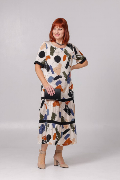 Платье Соджи 623 молочный - фото 1