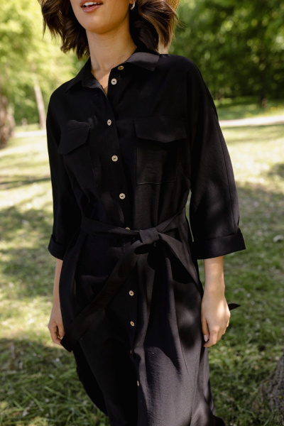 Платье Krasa М233-24 черный - фото 6