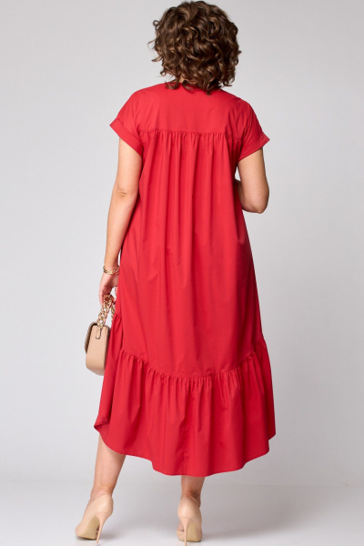 Платье EVA GRANT 7327Х красный - фото 5