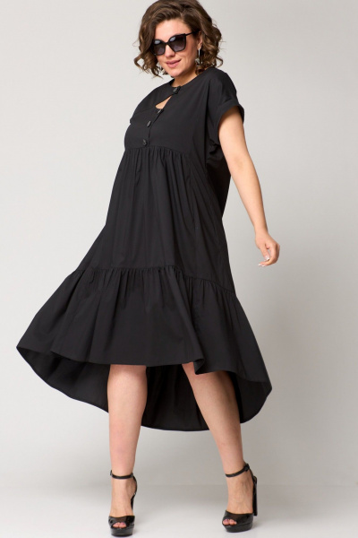 Платье EVA GRANT 7327Х черный - фото 8