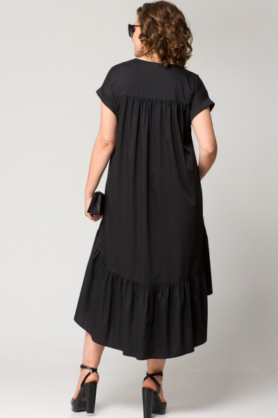 Платье EVA GRANT 7327Х черный - фото 5