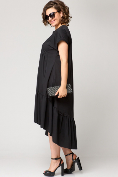 Платье EVA GRANT 7327Х черный - фото 4