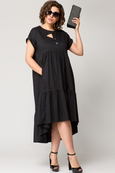 Платье EVA GRANT 7327Х черный - фото 2