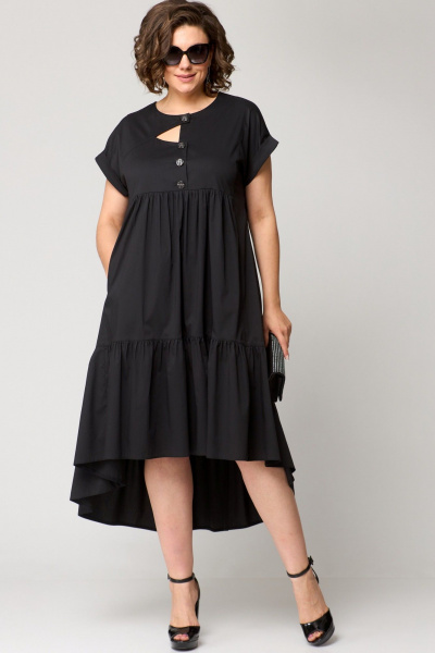 Платье EVA GRANT 7327Х черный - фото 1