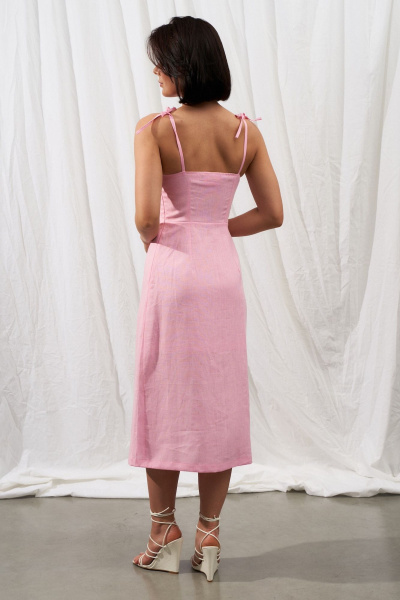 Платье Puella 3004 розовый_миди - фото 2