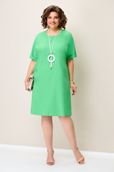 Платье VOLNA 1330 светло-зеленый - фото 2