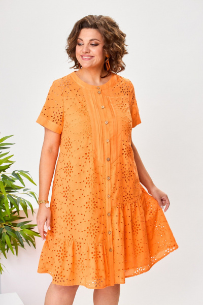 Платье Romanovich Style 1-2525 апельсиновый - фото 7