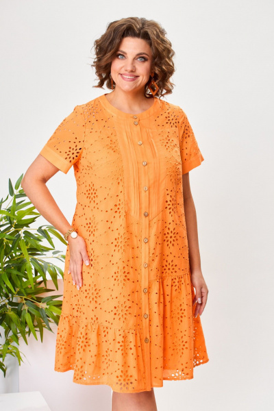 Платье Romanovich Style 1-2525 апельсиновый - фото 6