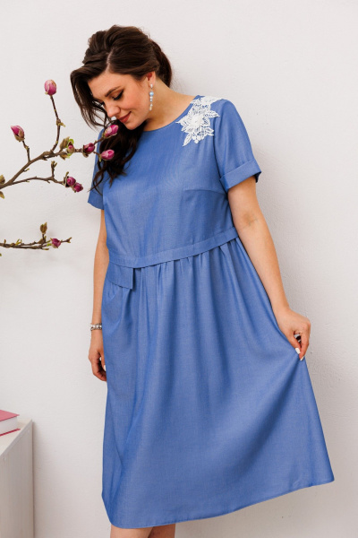Платье Romanovich Style 1-2685 голубой - фото 3