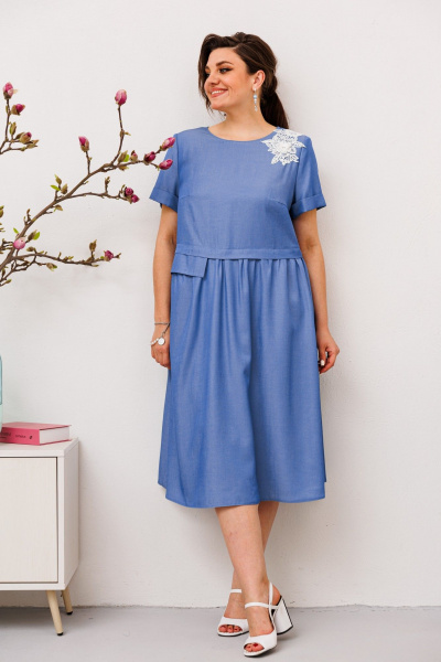Платье Romanovich Style 1-2685 голубой - фото 2
