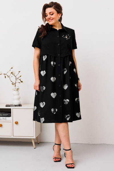 Платье Romanovich Style 1-2675 черный - фото 4
