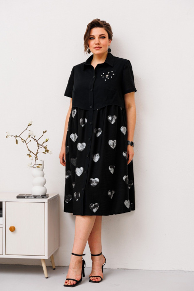 Платье Romanovich Style 1-2675 черный - фото 1