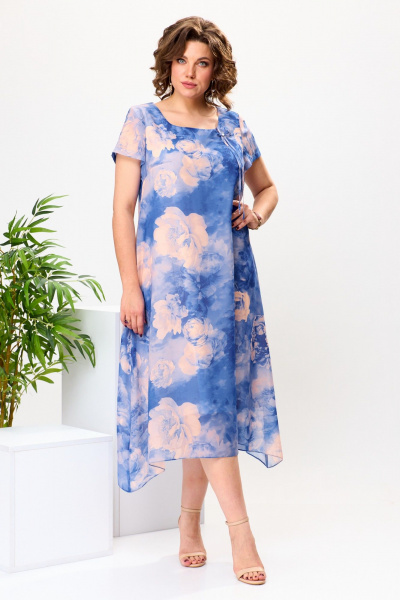 Платье Romanovich Style 1-1332 ярко-голубой - фото 6