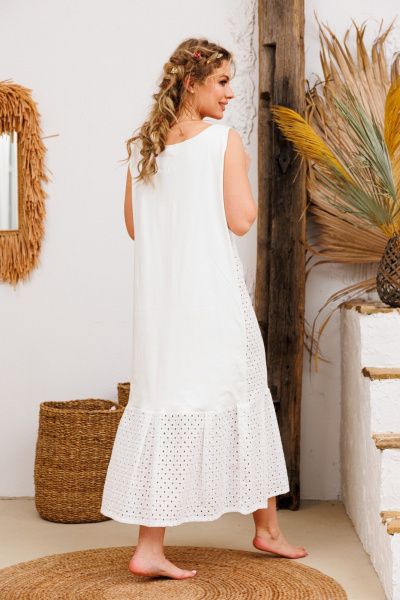 Платье АМУЛЕТ 9729 белый - фото 3