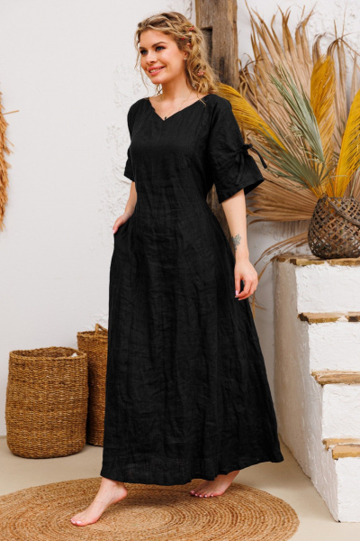 Платье АМУЛЕТ 9731 чёрный - фото 1