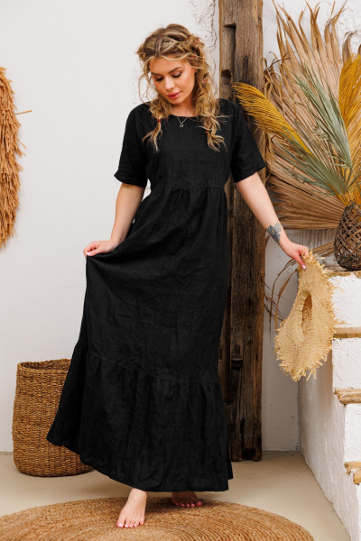 Платье АМУЛЕТ 9735 чёрный - фото 1