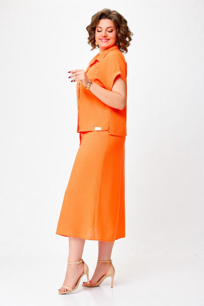 Блуза, юбка Swallow 750 оранжевый - фото 9