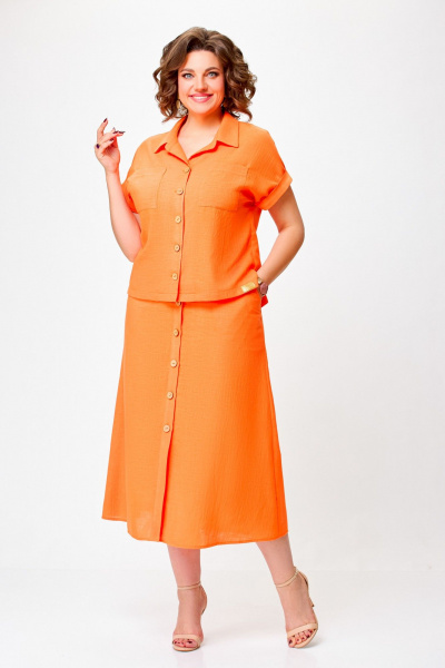 Блуза, юбка Swallow 750 оранжевый - фото 4