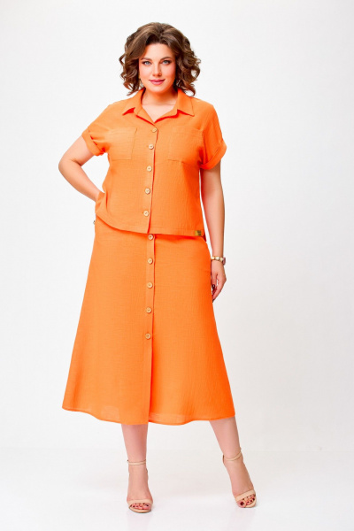 Блуза, юбка Swallow 750 оранжевый - фото 3