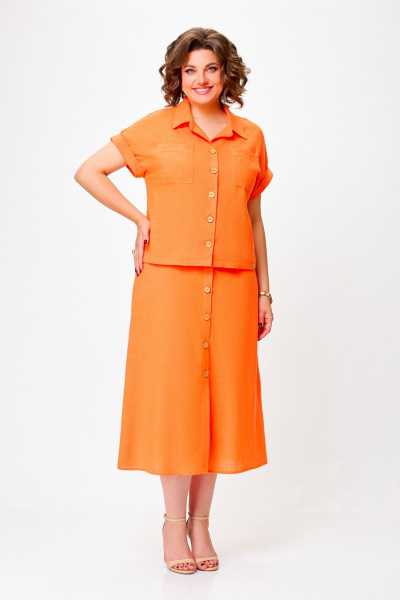 Блуза, юбка Swallow 750 оранжевый - фото 1