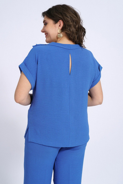 Блуза, брюки Пинск-Стиль 151 голубой - фото 11