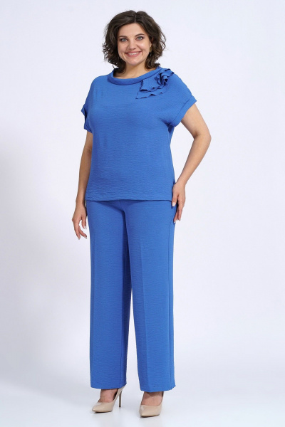 Блуза, брюки Пинск-Стиль 151 голубой - фото 8