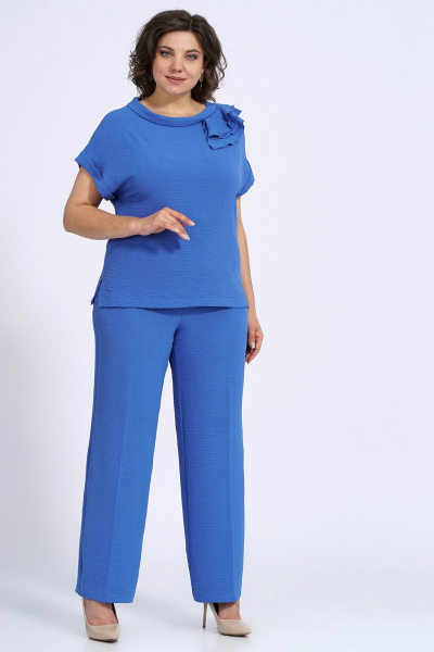 Блуза, брюки Пинск-Стиль 151 голубой - фото 6