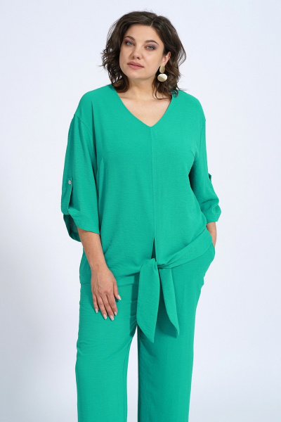 Блуза, брюки Пинск-Стиль 145 зеленый - фото 8