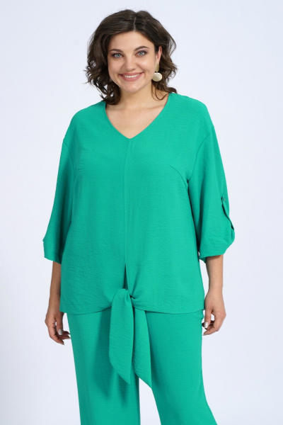 Блуза, брюки Пинск-Стиль 145 зеленый - фото 7